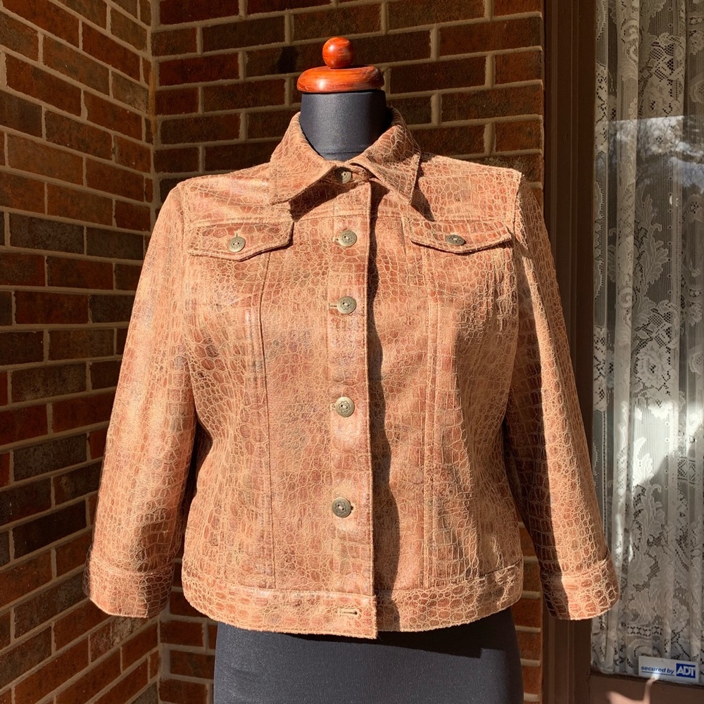 Alligator Crocodile Pattern Casual Jacket Cool.